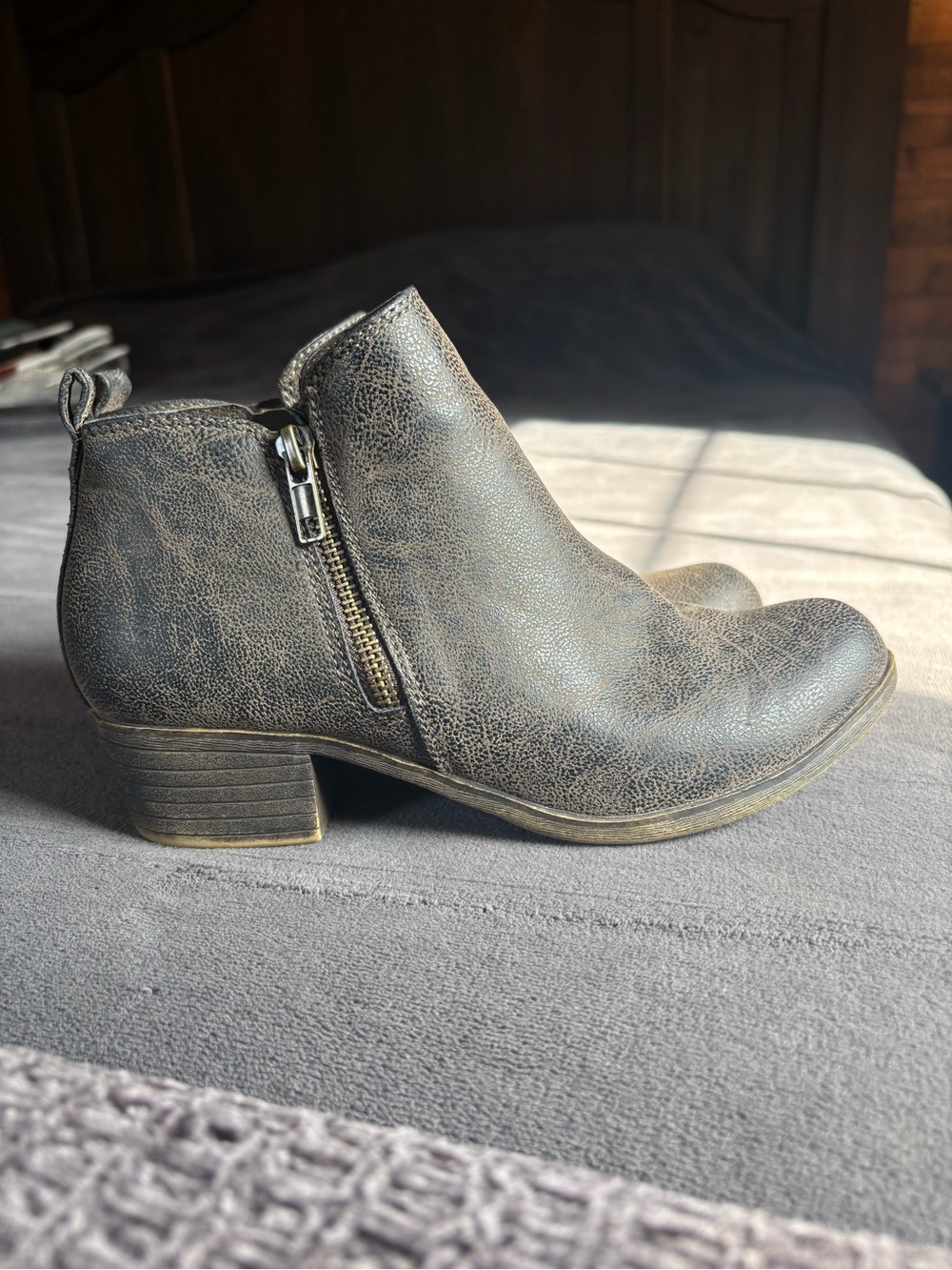 Dunes Brand Women’s Ankle Booties, Western, Rustic, Size 7